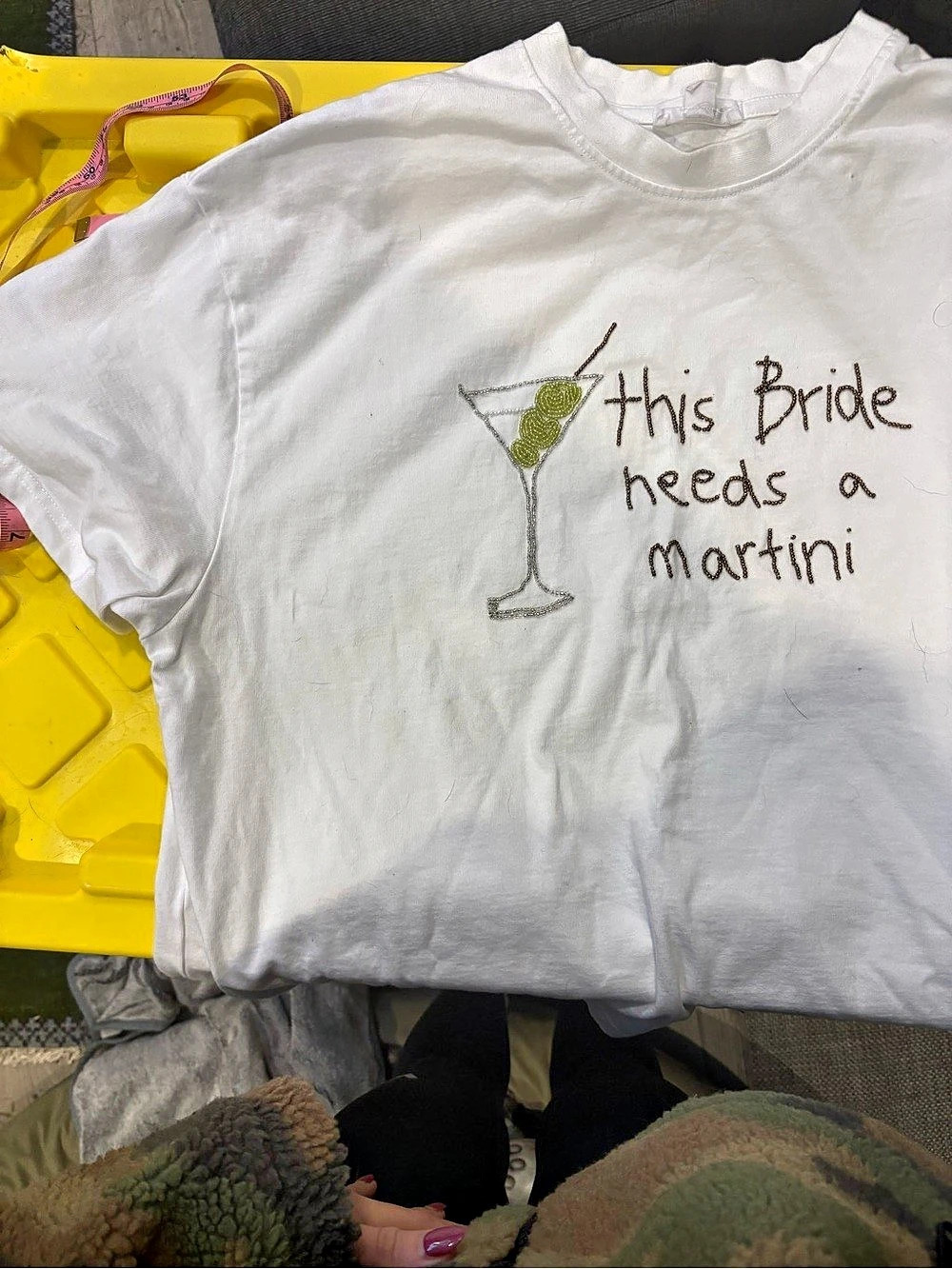 Six Stories This Bride Needs a Martini T-Shirt Large